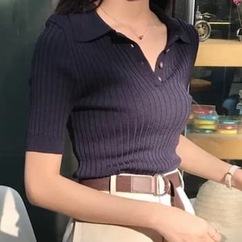Knit Polo Shirt