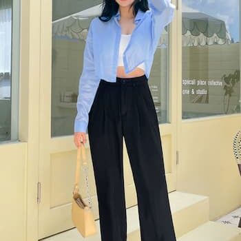 Wait And See Crop Shirt