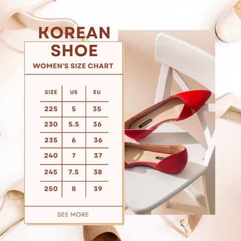 Korean clothing and shoe size chart & How to measure – DELIVERED